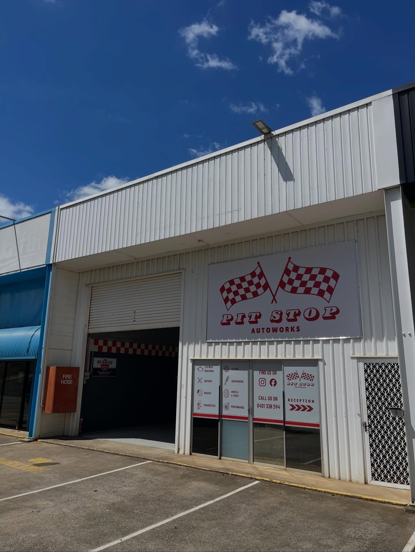 Pit Stop Auto Works shopfront at 5/56 Mort St Toowoomba